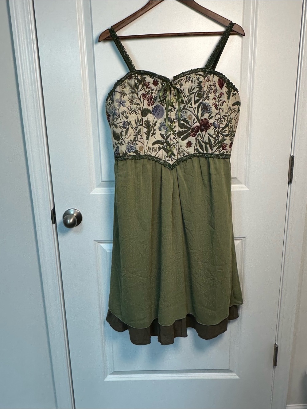 ROMWE Fairycore Women’s Olive Green Dress Size 1x